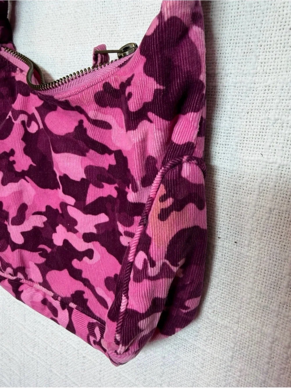 Children’s place y2k Pink Camouflage girls Crossbody Bag with Floral Accent